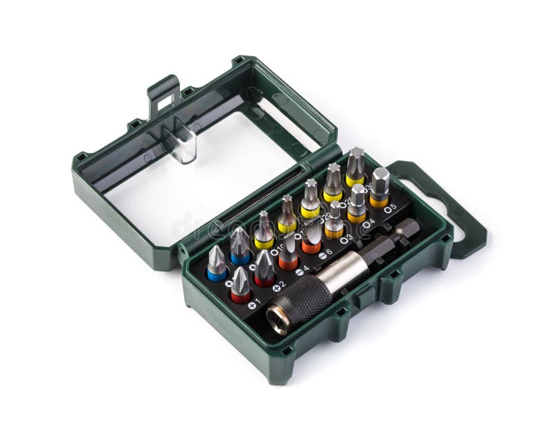 Screwdriver bits royalty free stock images