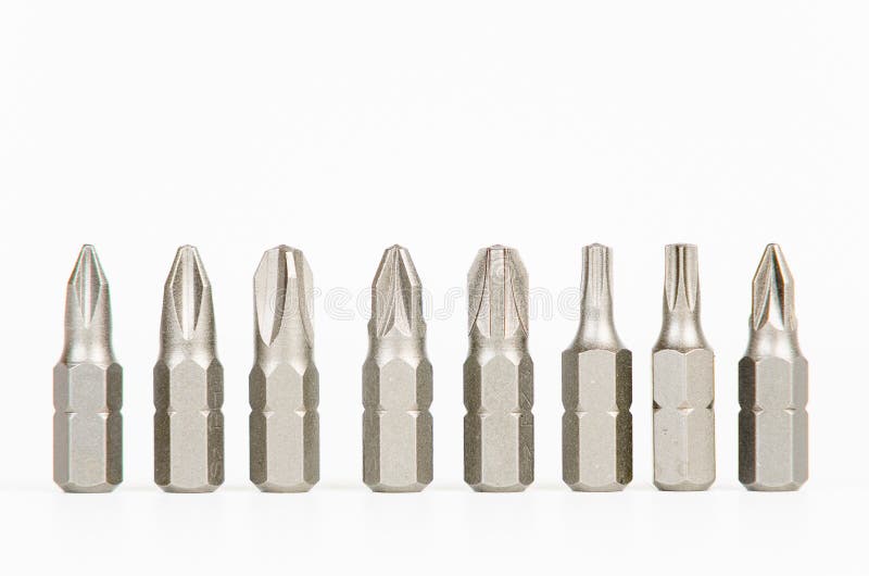 Screwdriver bits stock images