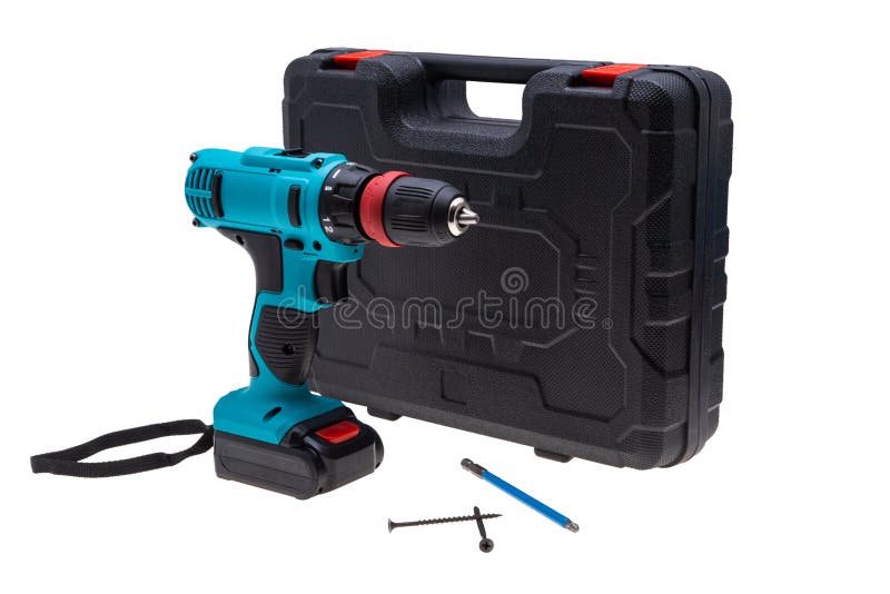Tool screwdriver isolated stock photo. Image of cordless 247030210