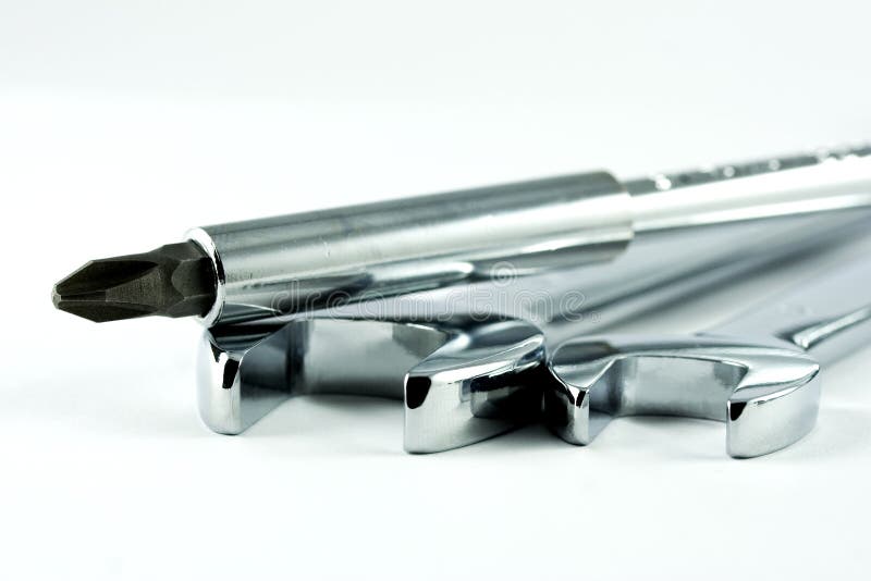 Screwdriver and Wrenches stock image