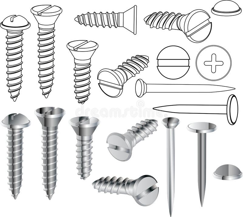 Screws and nails