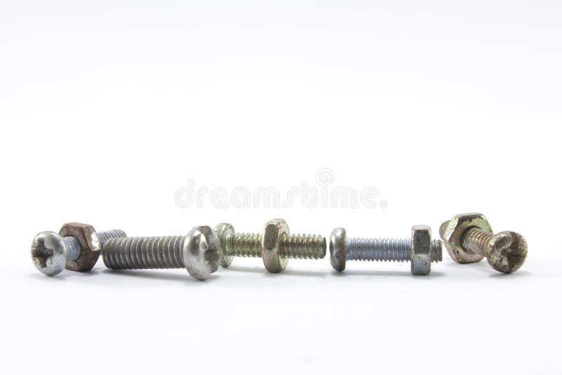 Screws, Nuts, Bolts and Nails Stock Photo Image of hardware, close