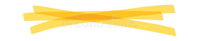 Scribble emphasis crossing lines highlight stock illustration