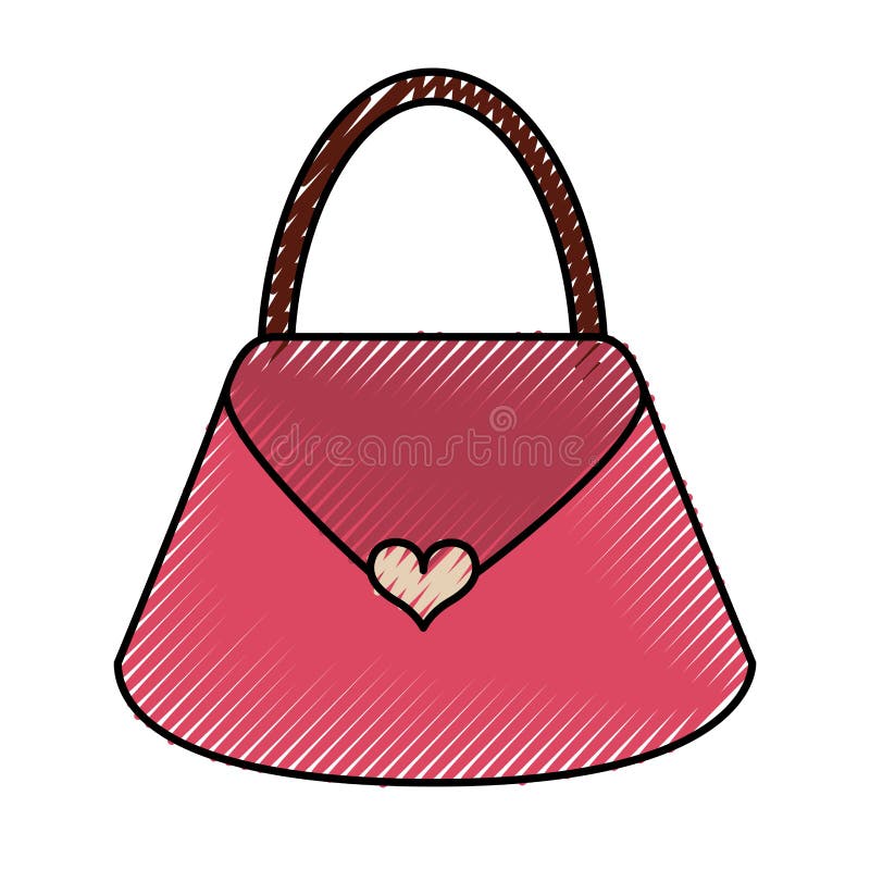 Scribble purse cartoon stock vector. Illustration of accessory - 94054211