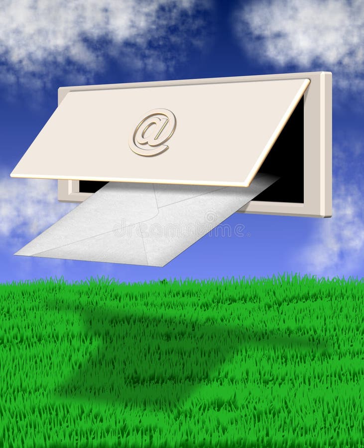 Scrisoare de e-mail stock illustration