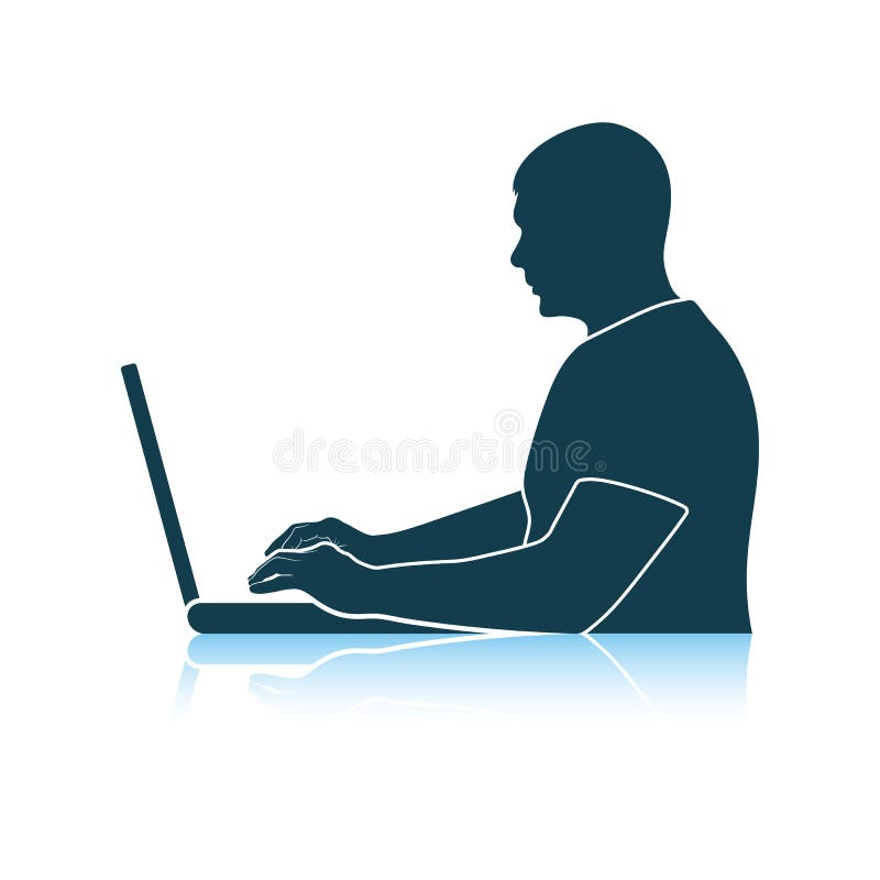Scrittore all'icona del lavoro royalty illustrazione gratis Scrittore all'icona del lavoro royalty illustrazione gratis