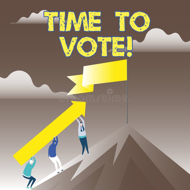Scrittura concettuale della mano che mostra tempo di votare La foto di affari che montra l'elezione avanti sceglie fra alcuni can illustrazione di stock Scrittura concettuale della mano che mostra tempo di votare La foto di affari che montra l'elezione avanti sceglie fra alcuni can illustrazione di stock
