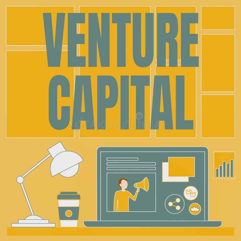 Text showing inspiration Venture Capital. Business showcase financing provided by firms to small early stage ones Laptop On A Table Beside Coffee Mug And Desk Lamp Showing Work Process. Text showing inspiration Venture Capital. Business showcase financing provided by firms to small early stage ones Laptop On A Table Beside Coffee Mug And Desk Lamp Showing Work Process.