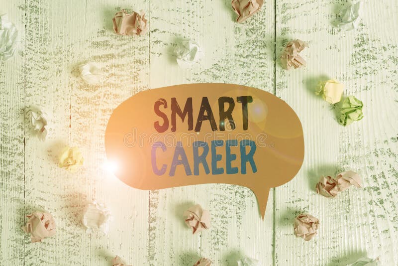 Scrittura manuale concettuale per una carriera intelligente Lavori o professioni per i quali sei stato addestrato fotografie stock libere da diritti Scrittura manuale concettuale per una carriera intelligente Lavori o professioni per i quali sei stato addestrato fotografie stock libere da diritti