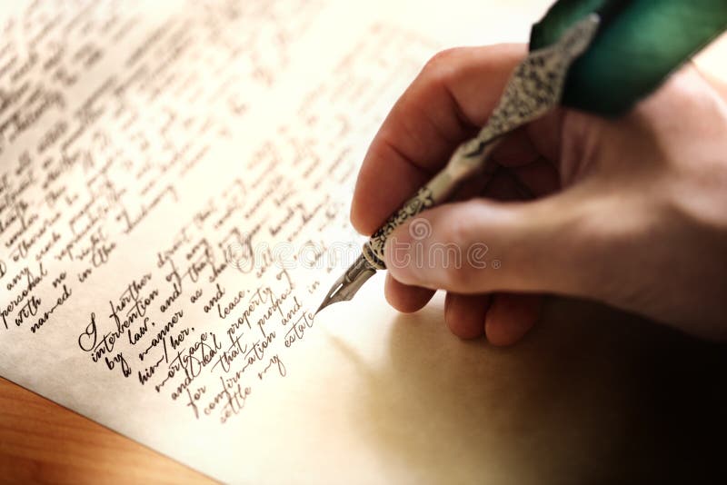 Scrivendo con la penna di spoletta