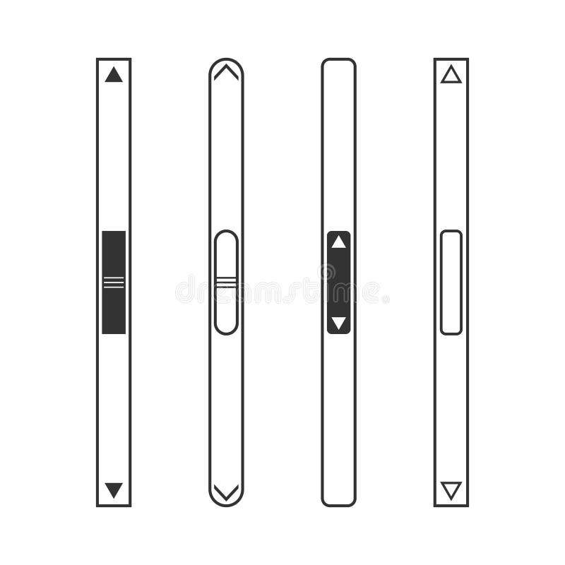 Vector Scroll Bar, Scrollbar, Slider. Stock Illustration Illustration
