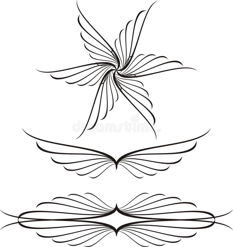 Scroll, cartouche, decor, vector