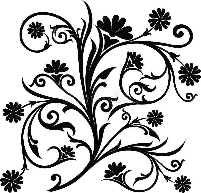 Scroll, cartouche, decor, vector vector illustration