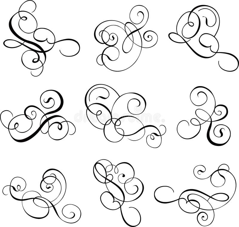 Scroll, cartouche, decor, vector vector illustration