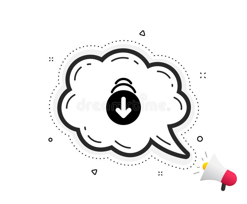 Scroll down arrow icon. Scrolling screen sign. Swipe page. Vector stock illustration