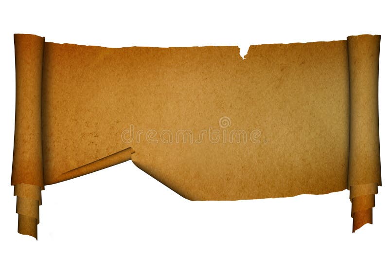 Empty White Paper Scroll Ribbon Banner Stock Photo - Image of letter, mail:  132570248