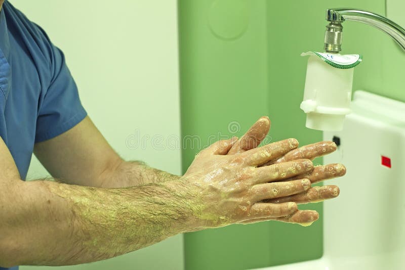 Surgical Scrubbing Hands and Arms Stock Image Image of professional, multiethnic 37136235
