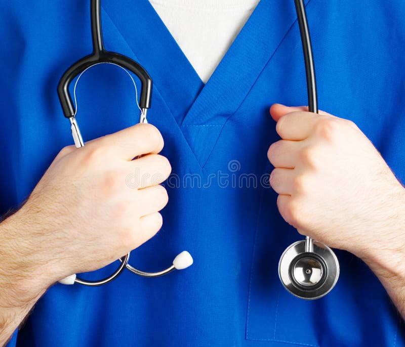 Scrubs Close Up royalty free stock image