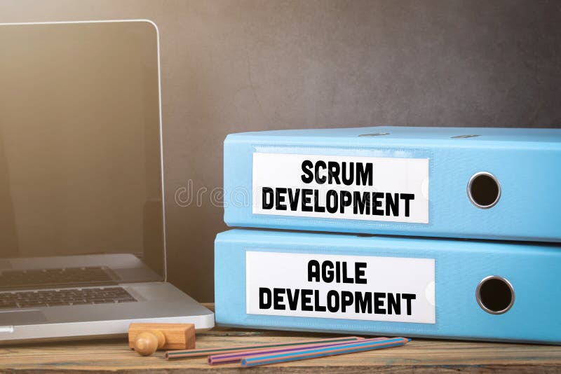 Scrum and Agile Development stock photo