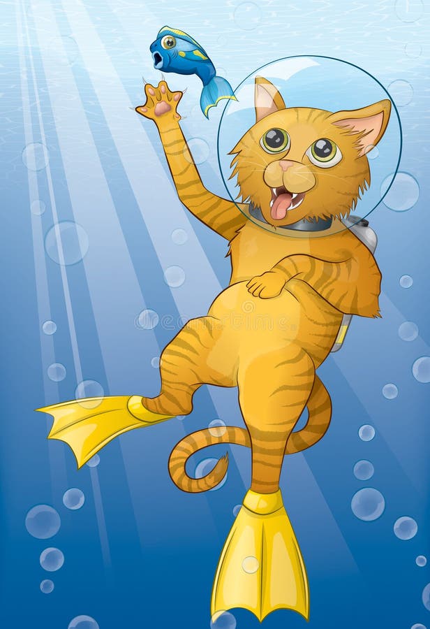 boy cat submarine cartoon boy cat submarine cartoon