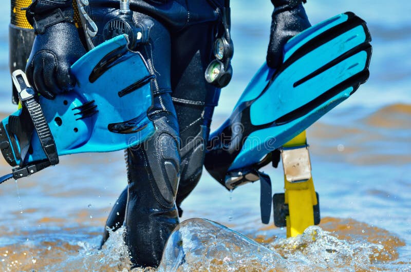 Download Scuba diver stock image. Image of beach, hobby, plastic - 46505755