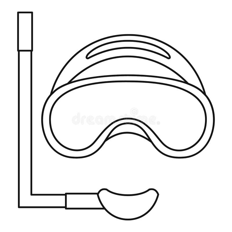 scuba-mask-and-snorkel-icon-outline-style-stock-vector-illustration