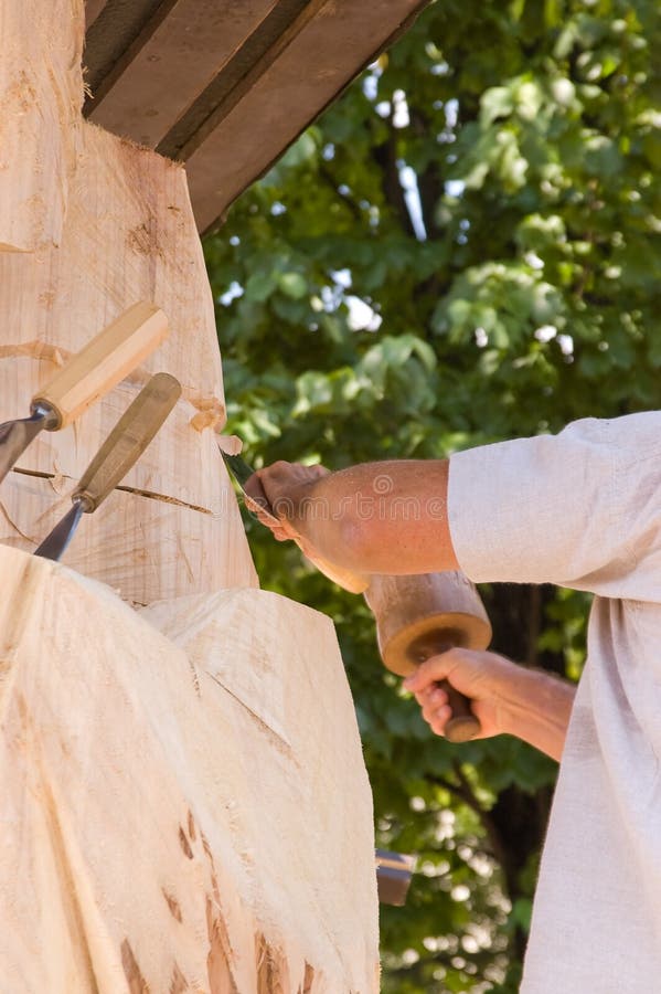 Sculptor at work