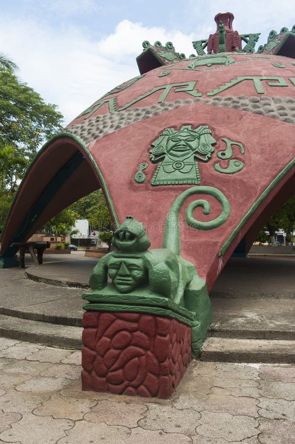 Sculptural Monkey Corner of the Kiosk in Bernabela Ramos Park in