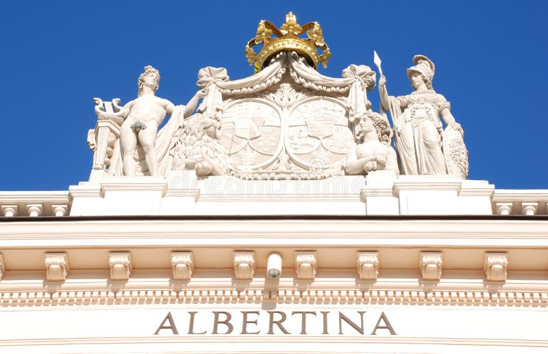 Sculpture on Albertina museum(Vienna)