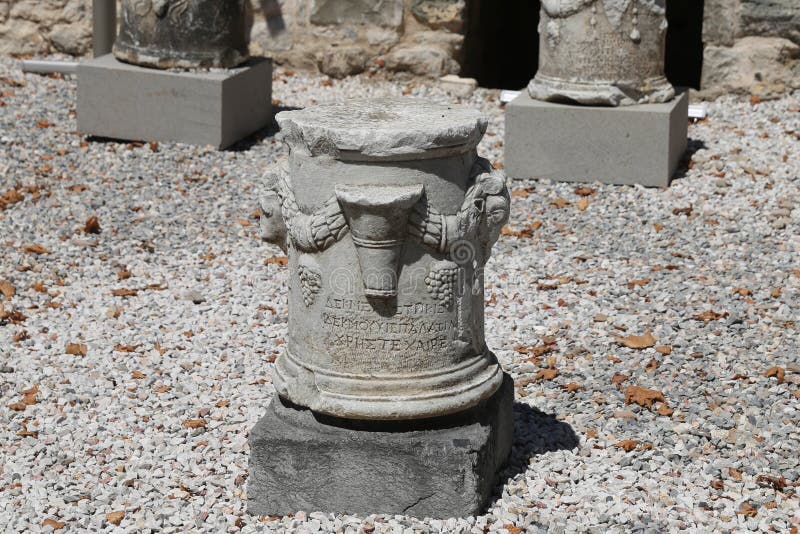 Sculpture in Bodrum Castle, Mugla City, Turkey. Sculpture in Bodrum Castle, Mugla City, Turkey