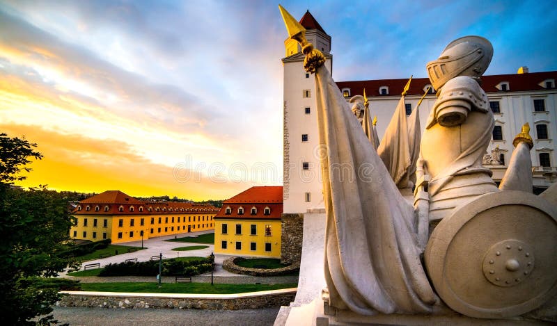 Sculpture in Bratislava castle