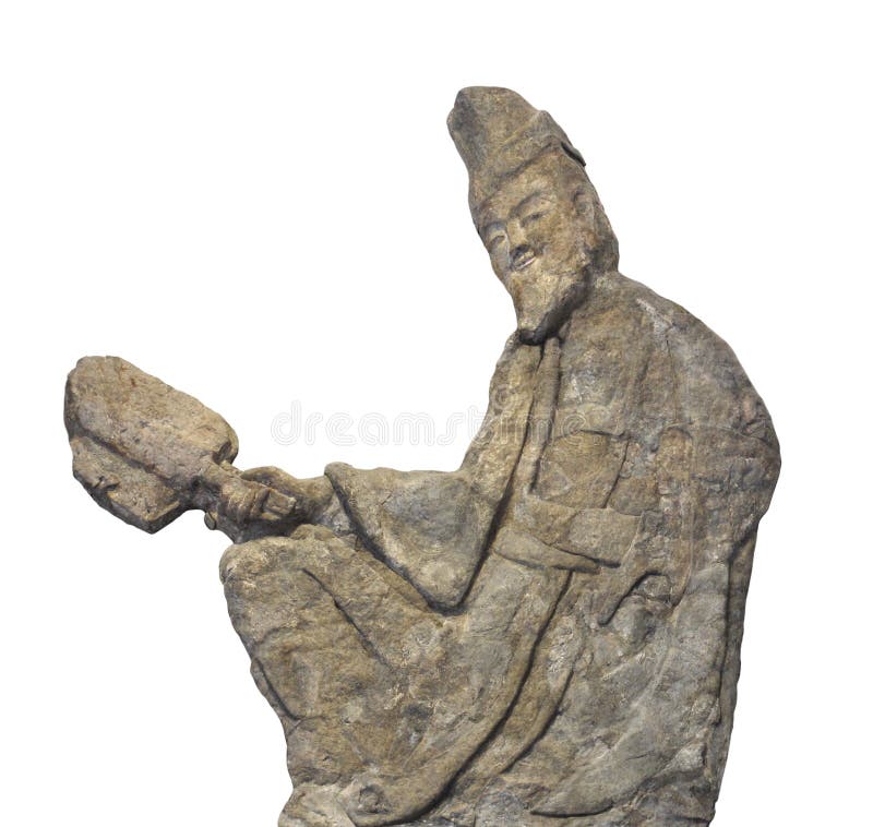 Sculpture chinoise antique en soulagement d'isolement photo stock Sculpture chinoise antique en soulagement d'isolement photo stock