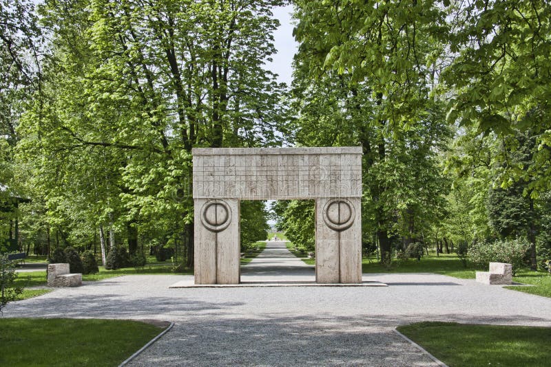 Sculpture of Constantin Brancusi stock photo