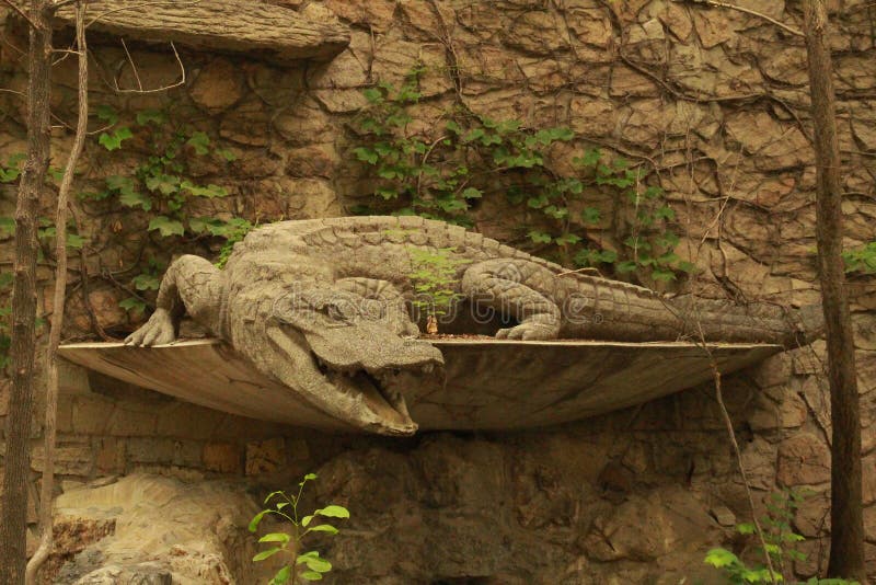 Sculpture of crocodile. royalty free stock image Sculpture of crocodile. royalty free stock image