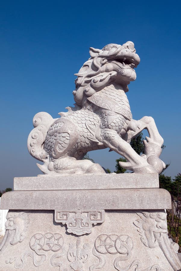 Sculpture en licorne photos libres de droits Sculpture en licorne photos libres de droits