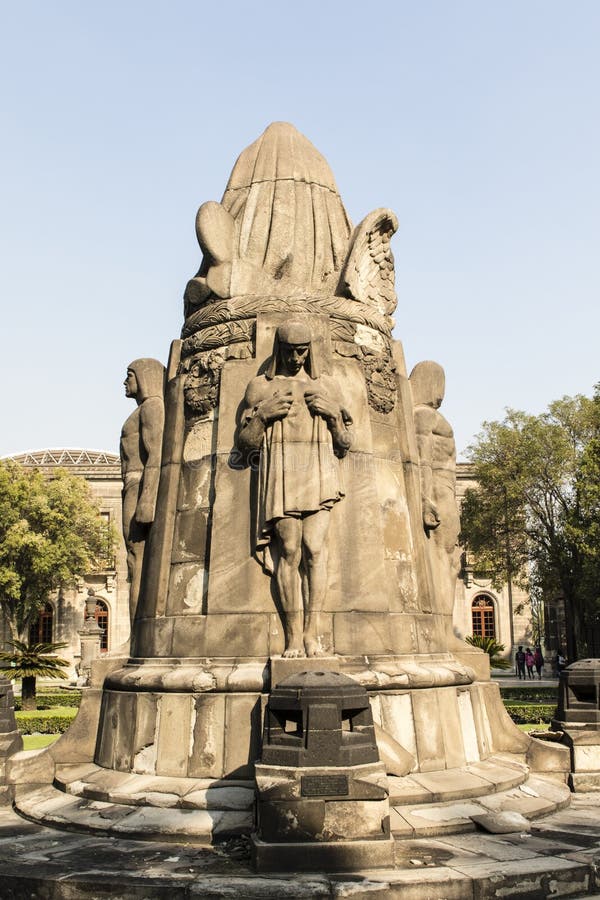 Sculpture in the garden of Castillo Chapultepec castle in Mexico City, Mexico royalty free stock photo Sculpture in the garden of Castillo Chapultepec castle in Mexico City, Mexico royalty free stock photo