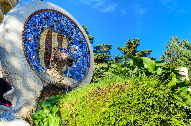 Park Guell in Barcelona, Spain