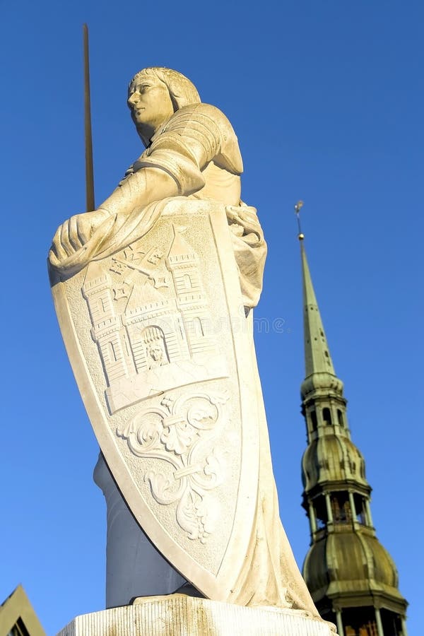 Sculpture of Roland in Riga