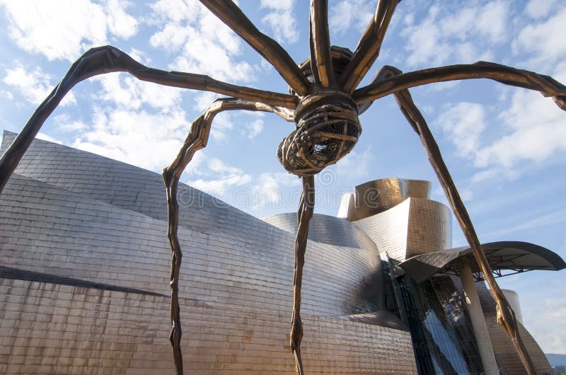 Sculpture Of A Spider At The Guggenheim Bilbao Editorial