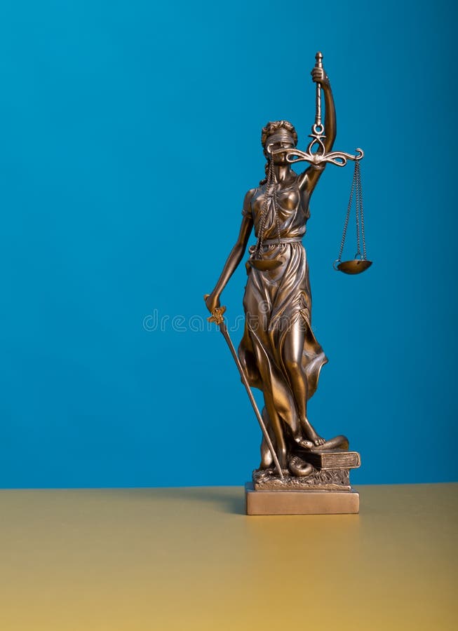 Sculpture of Themis the Greek Goddess of Justice Stock Image Image of