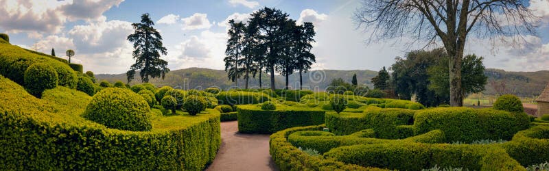Sculptured Trees and Bushes in the Garden of Marqueyssac