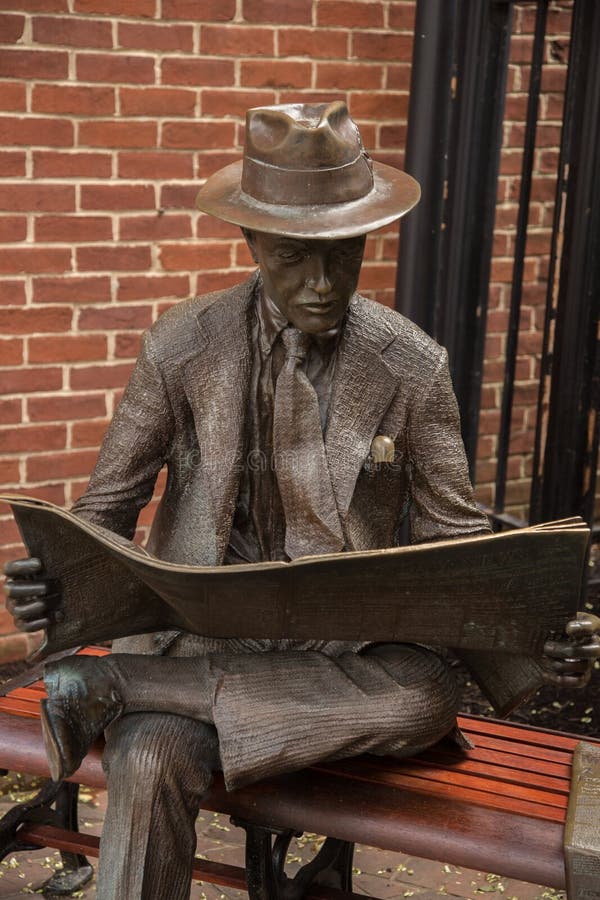 Scultura nella città di Lancaster, Pensilvania, fotografia stock libera da diritti Scultura nella città di Lancaster, Pensilvania, fotografia stock libera da diritti