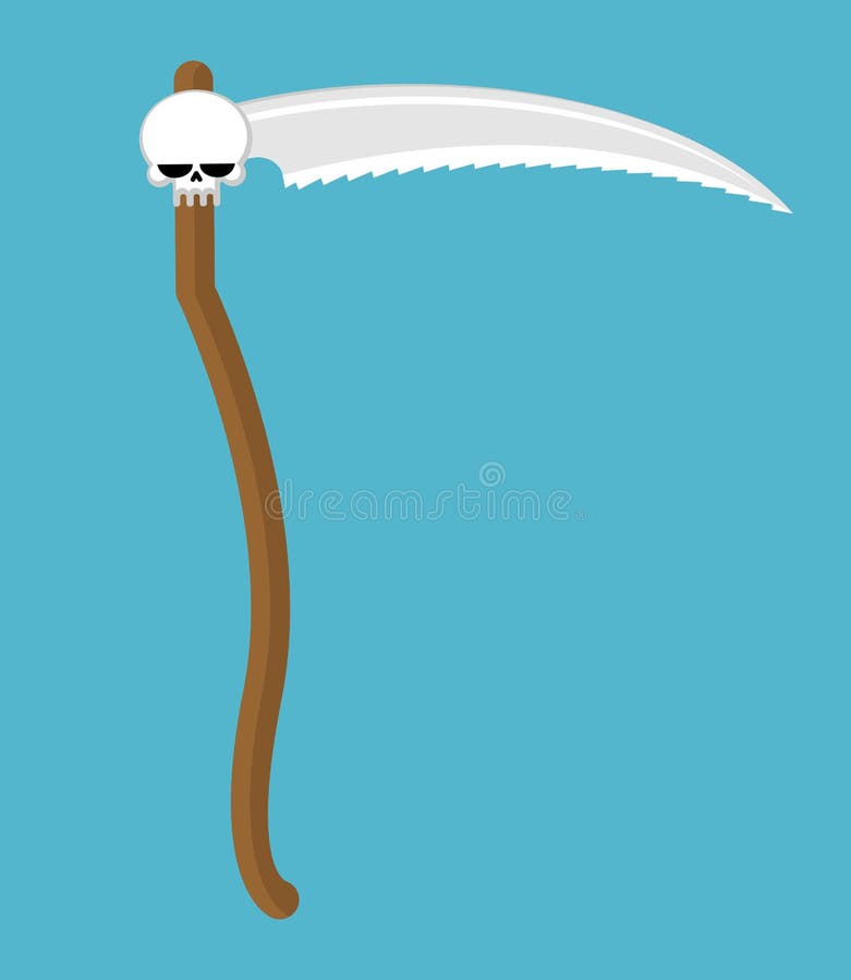 An Image Of A Dark Blade In Grass Background, Picture Of Scythe