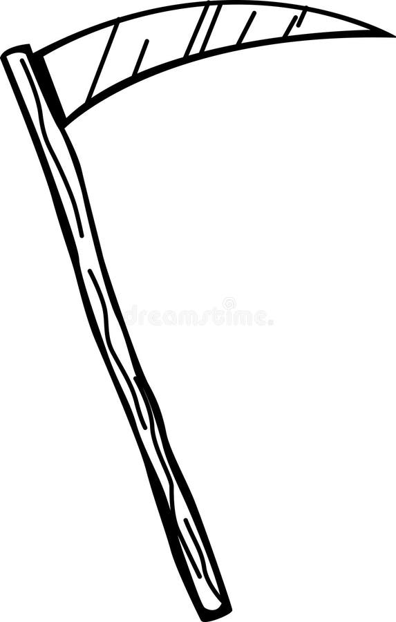 Scythe Clipart Black And White