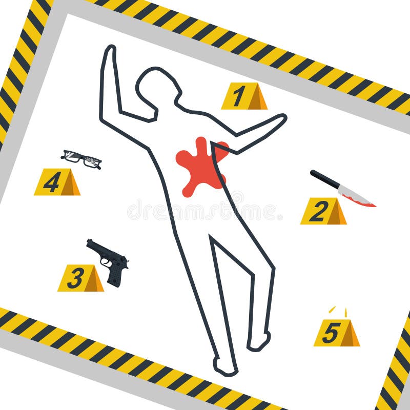 Scène criminelle Le danger attache du ruban adhésif au vecteur illustration de vecteur Scène criminelle Le danger attache du ruban adhésif au vecteur illustration de vecteur