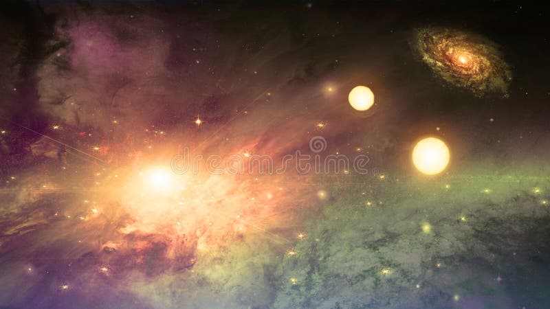 Scène d'espace lointain illustration libre de droits Scène d'espace lointain illustration libre de droits