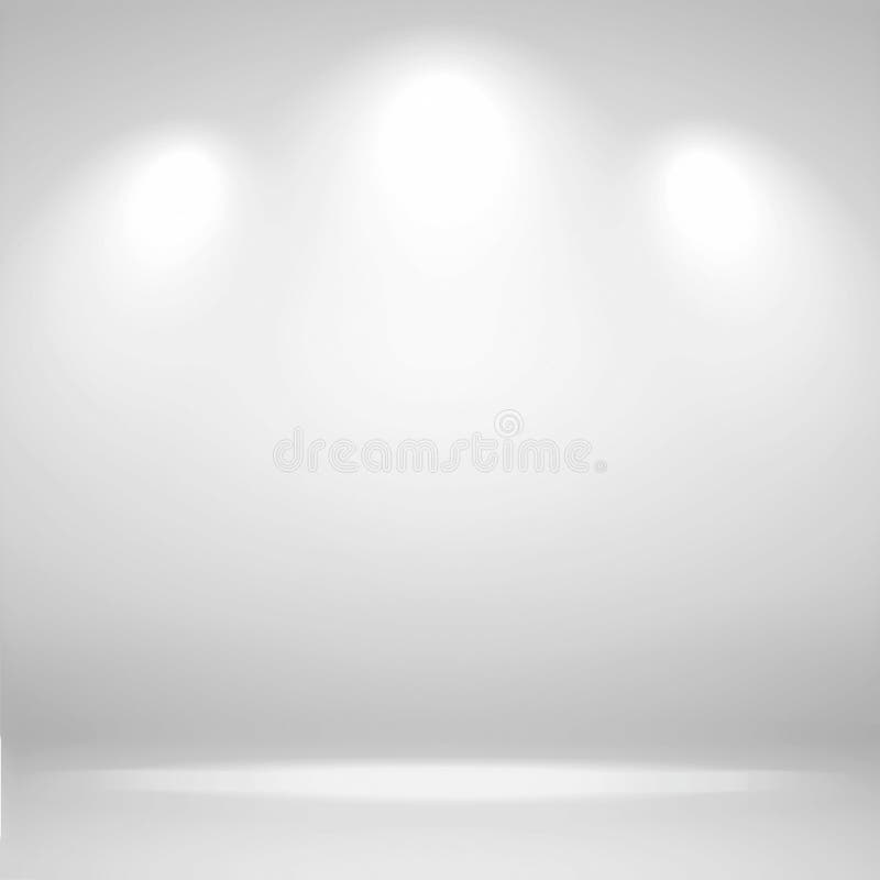 Scène des spots Abstraction faite du fond blanc vierge arrière-plan du studio et présentation de votre produit avec des spots lum illustration de vecteur Scène des spots Abstraction faite du fond blanc vierge arrière-plan du studio et présentation de votre produit avec des spots lum illustration de vecteur