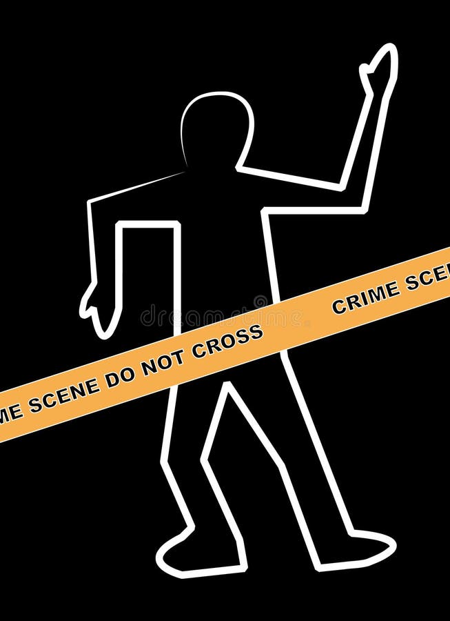 Scène du crime illustration stock Scène du crime illustration stock