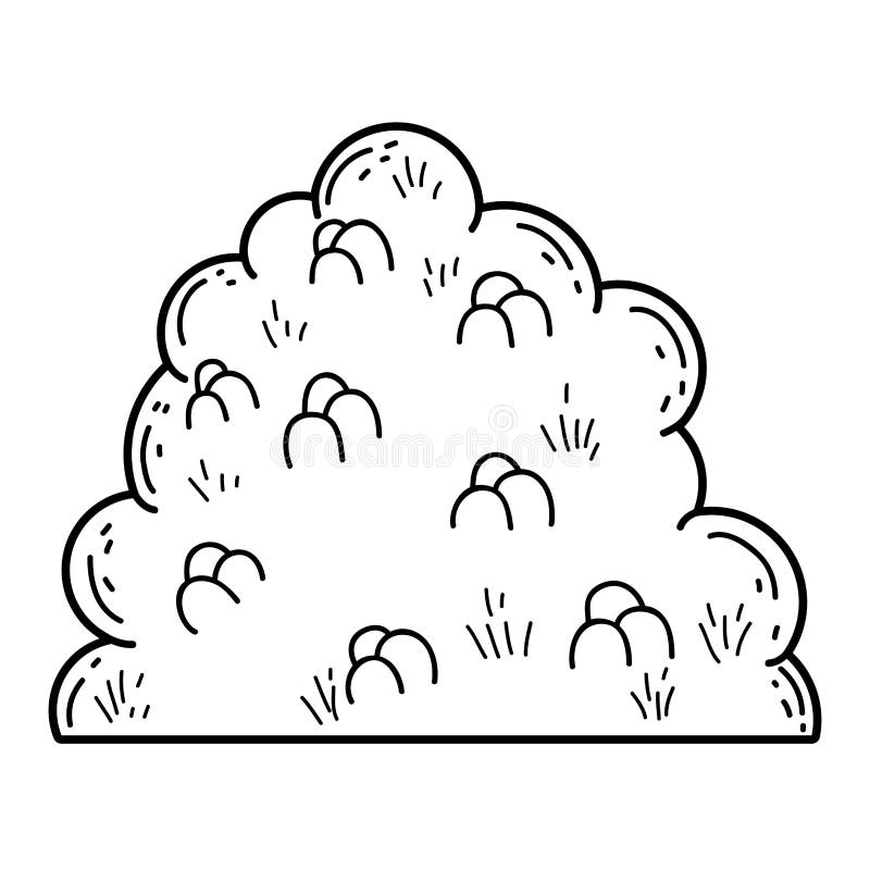 Scène naturelle de buisson de jardin illustration de vecteur Scène naturelle de buisson de jardin illustration de vecteur