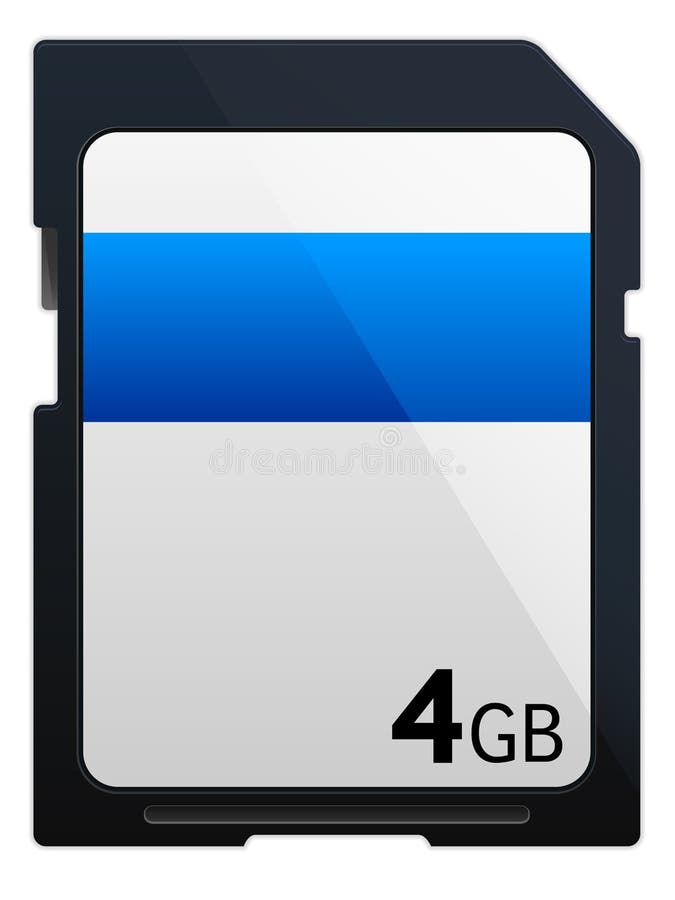 SD Memory Card Icon stock illustration